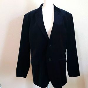 H&M mens blue velvet blazer